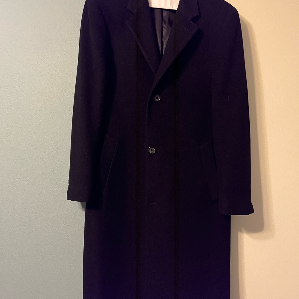 Men’s Ralph Lauren Wool Coat Black - Picture 7 of 12